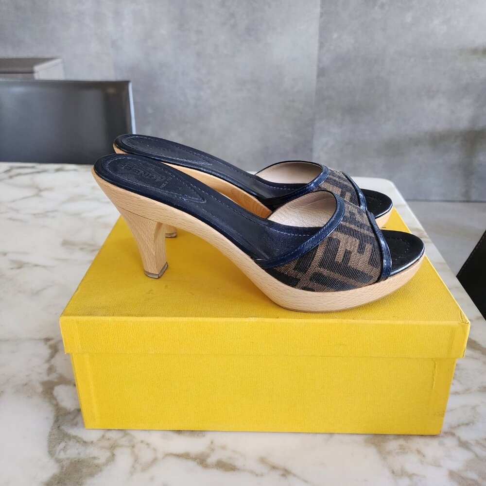 Fendi Slip On Sandal Heel